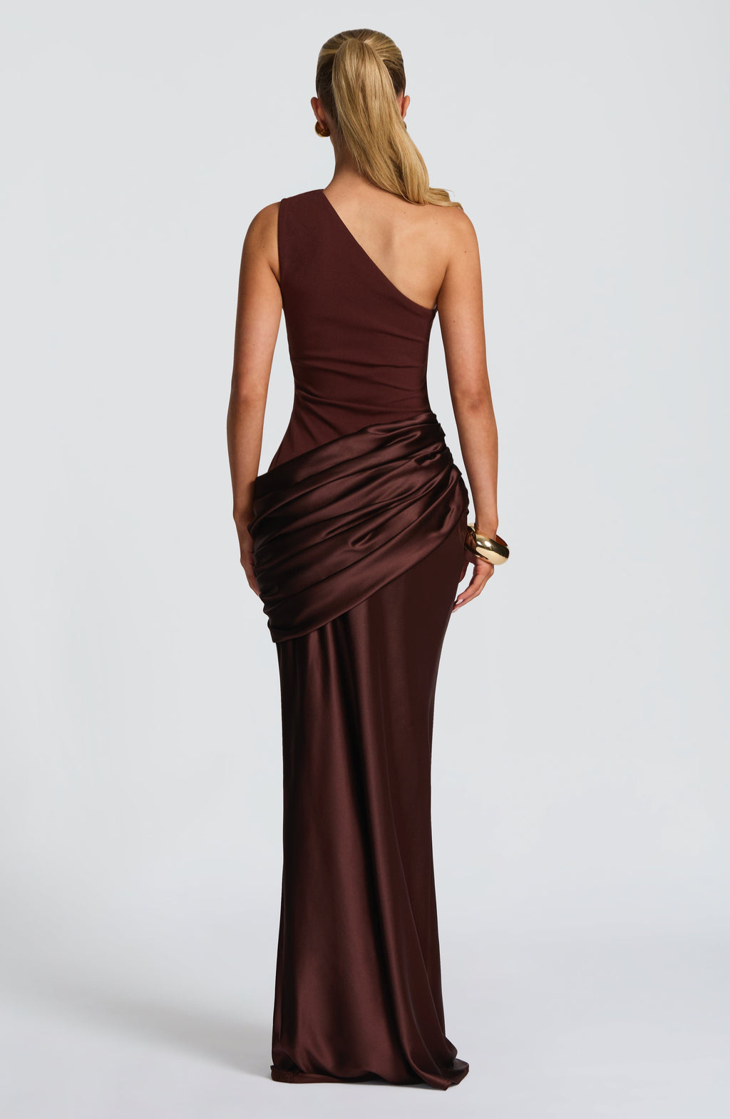 Seraphina • Vestido Maxi de Un Solo Hombro Esculpido
