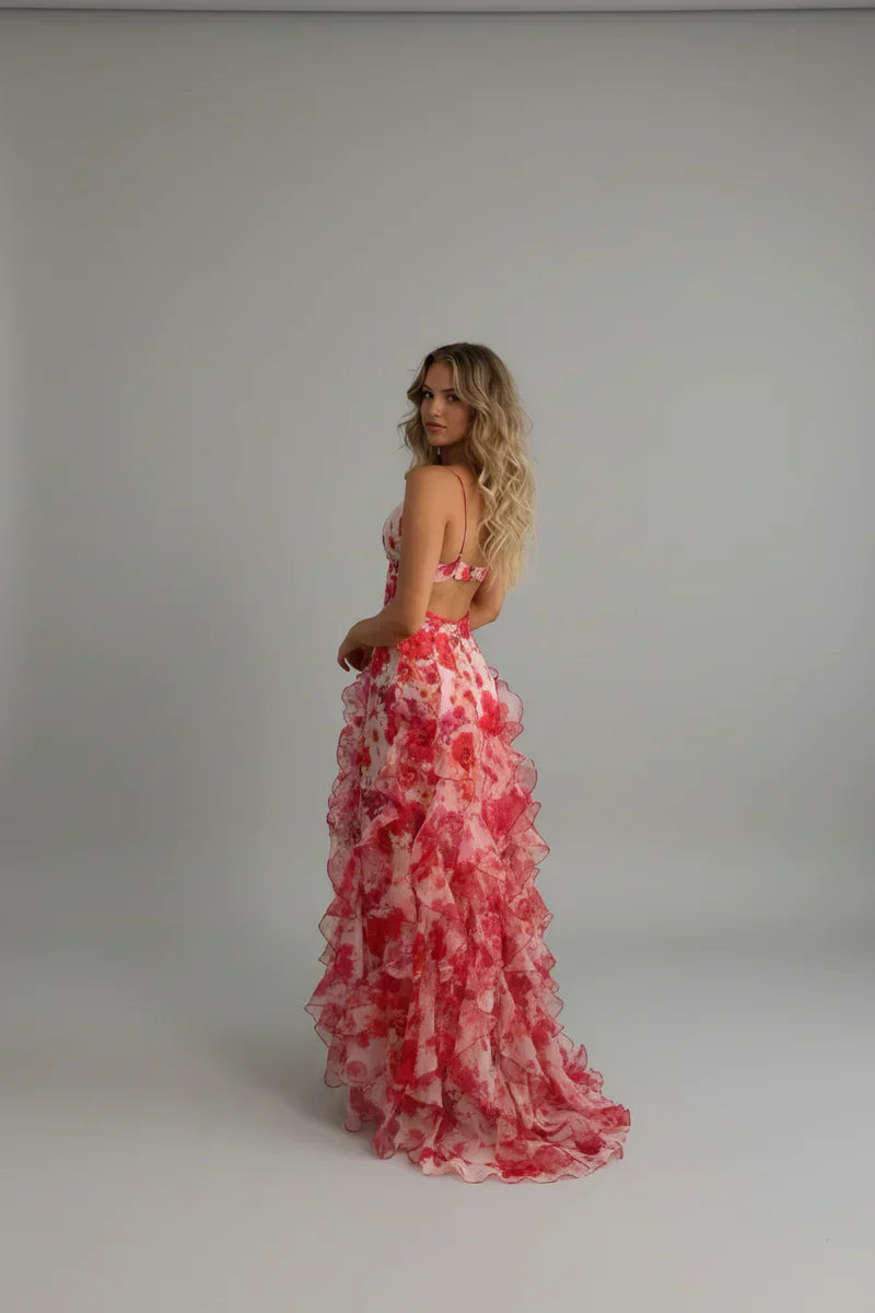 Gabrielle • Vestido Ruffle maxi