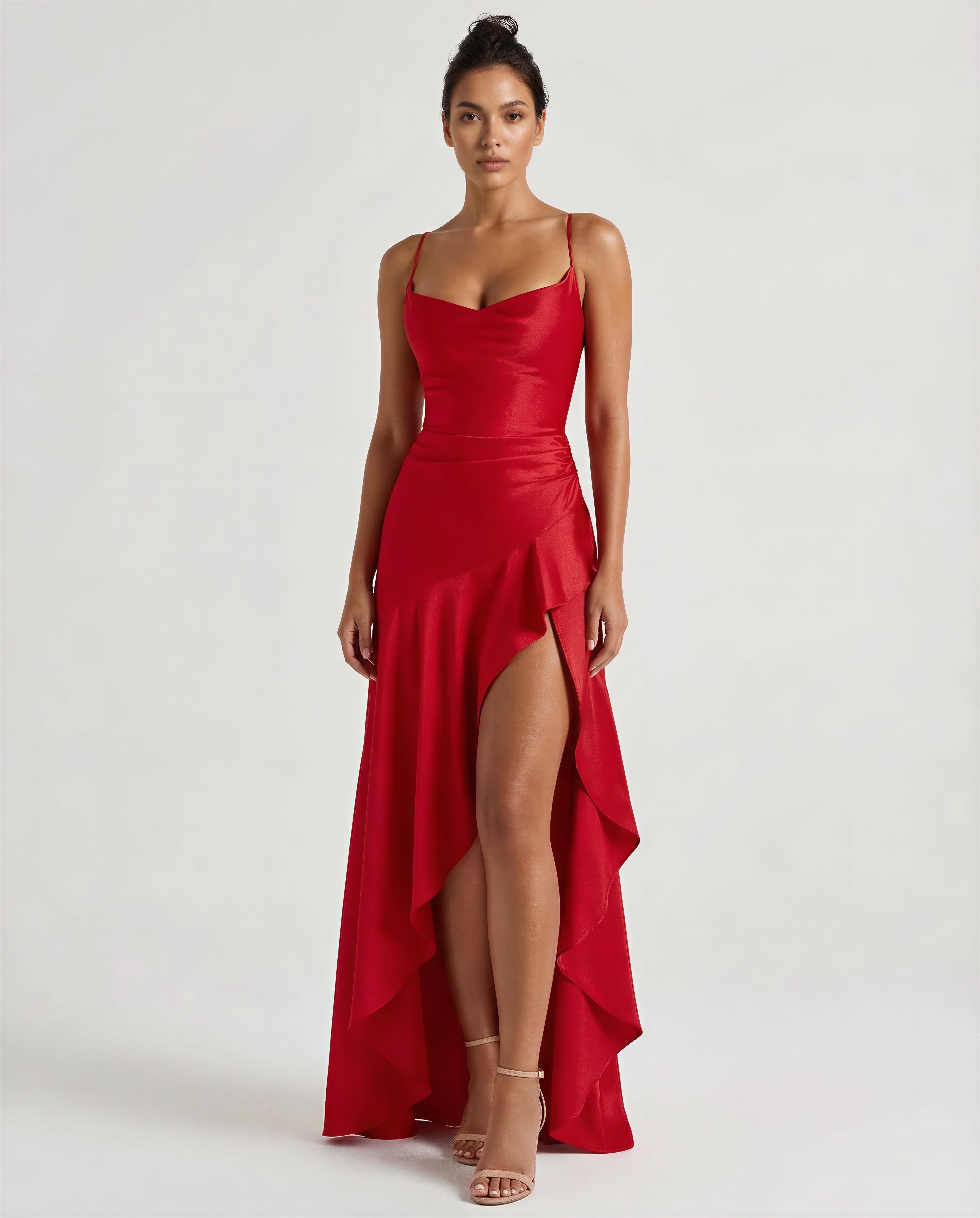 Gabbi • Vestido Maxi con Volantes