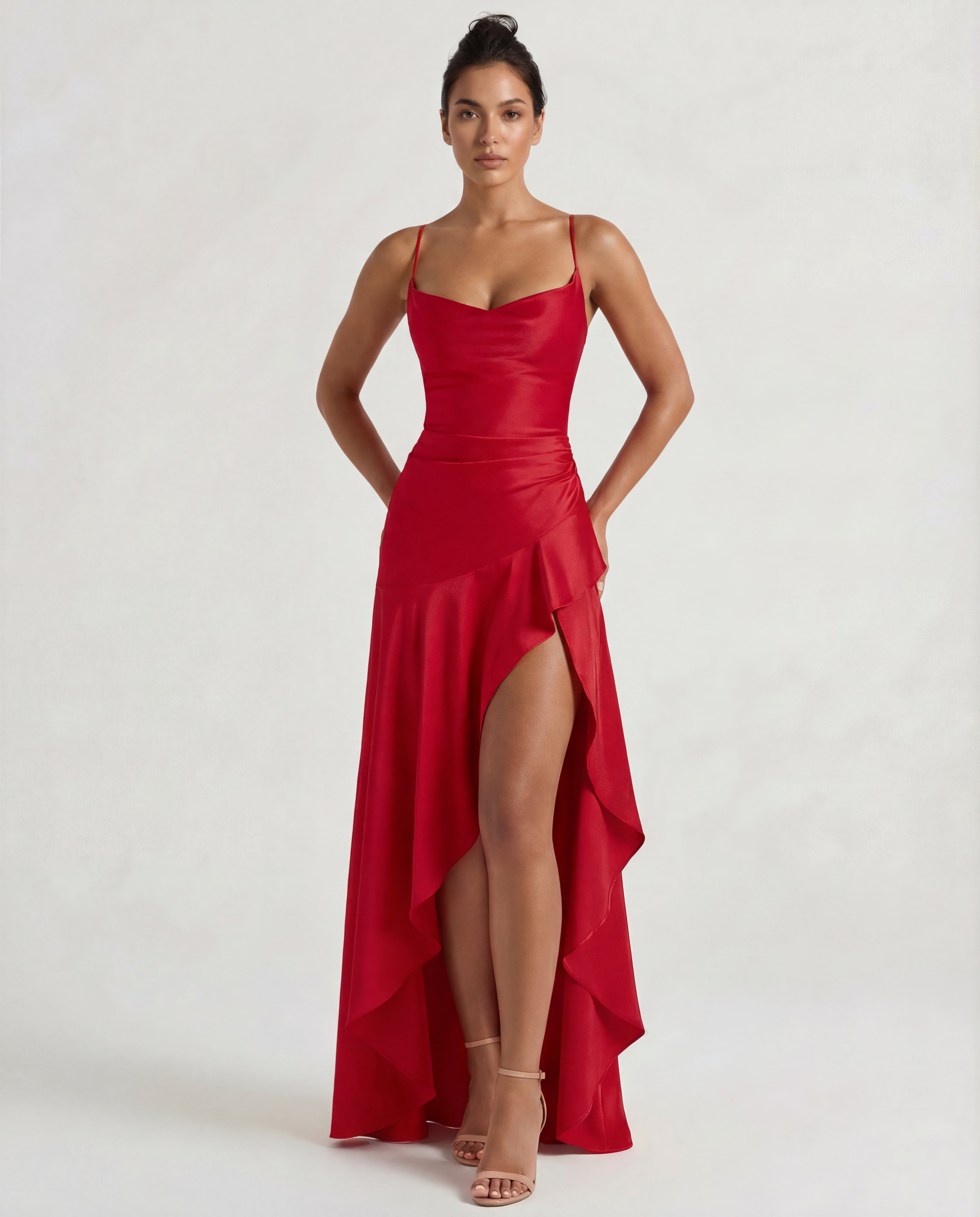 Gabbi • Vestido Maxi con Volantes