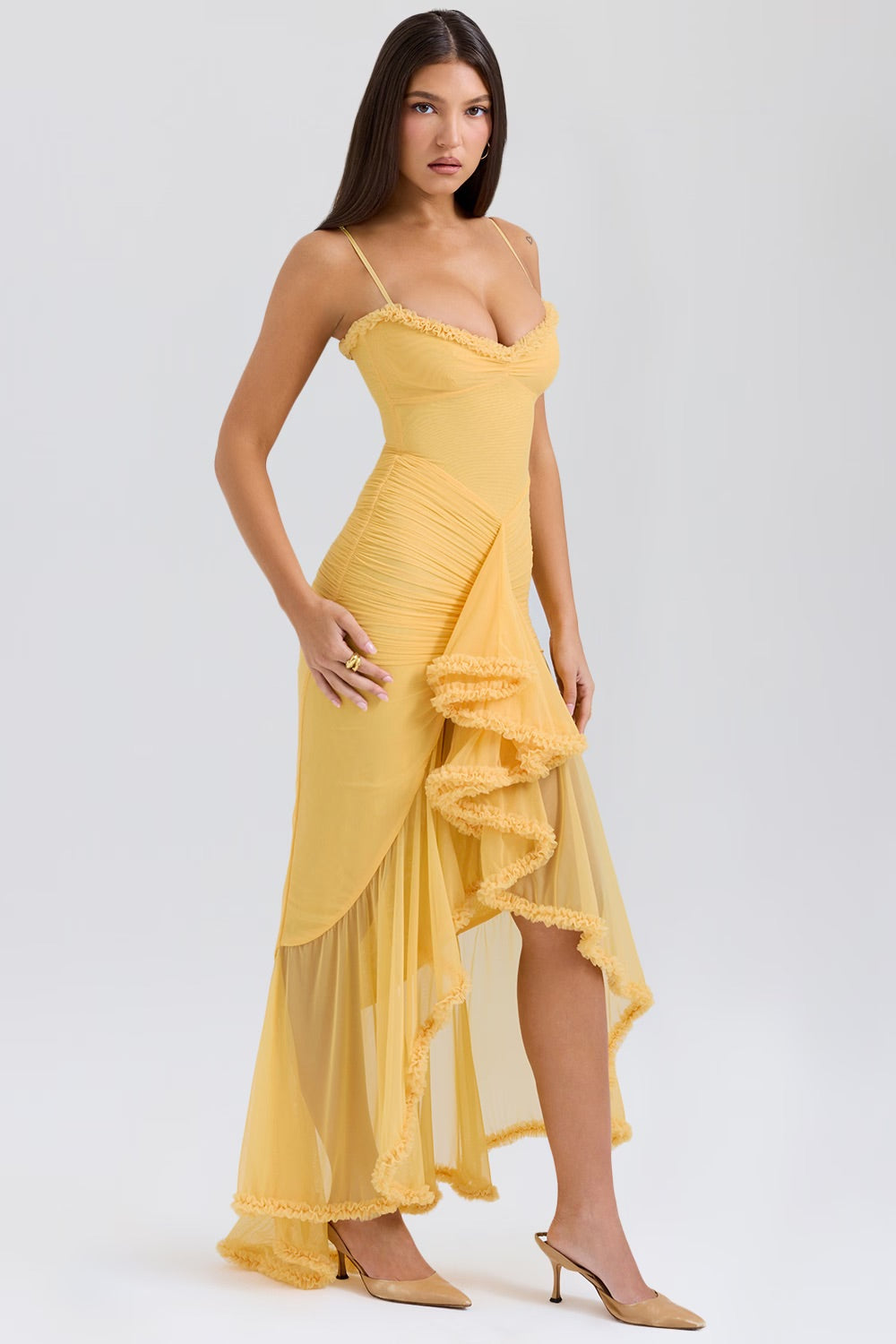 Gabbi • Vestido Maxi con Volantes