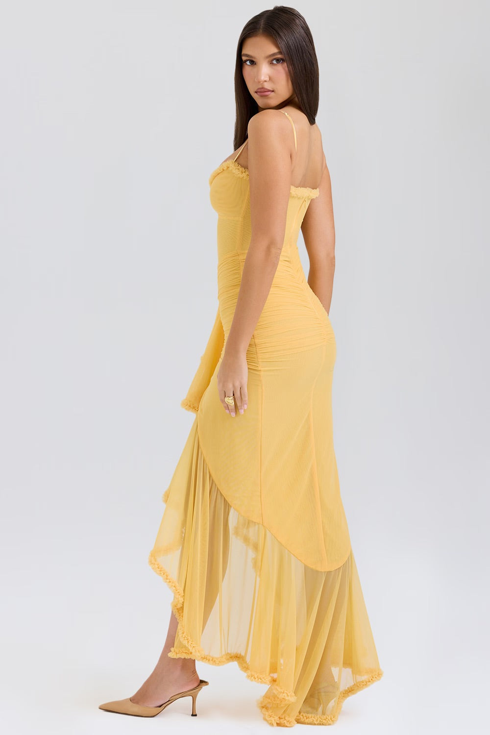 Gabbi • Vestido Maxi con Volantes