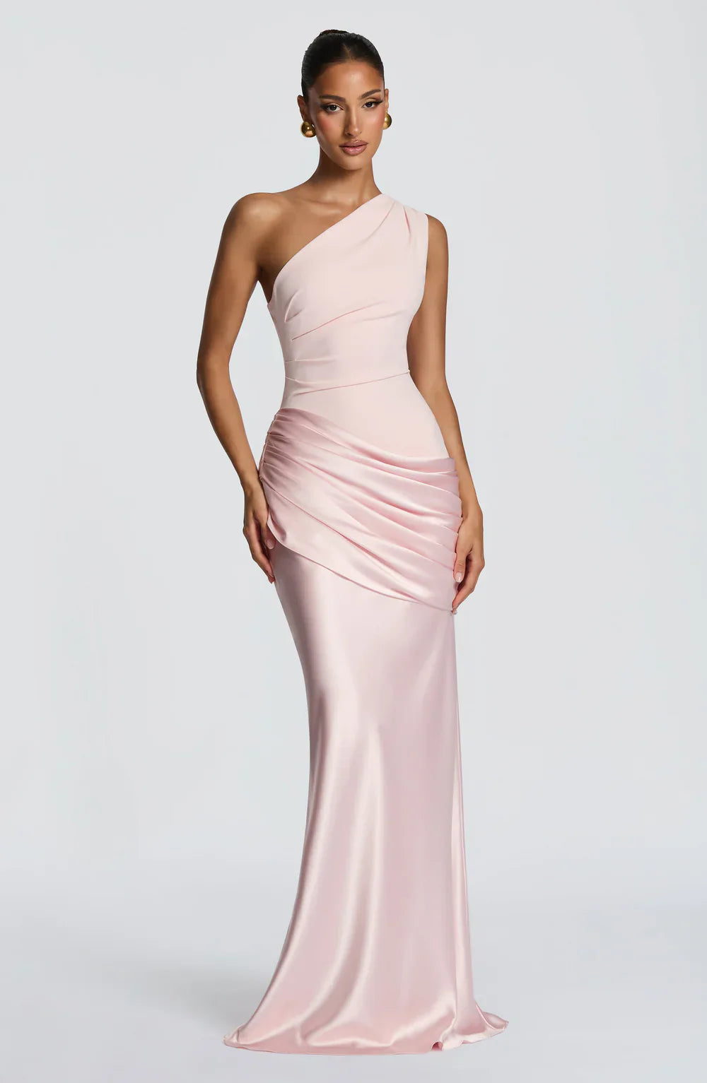 Seraphina • Vestido Maxi de Un Solo Hombro Esculpido