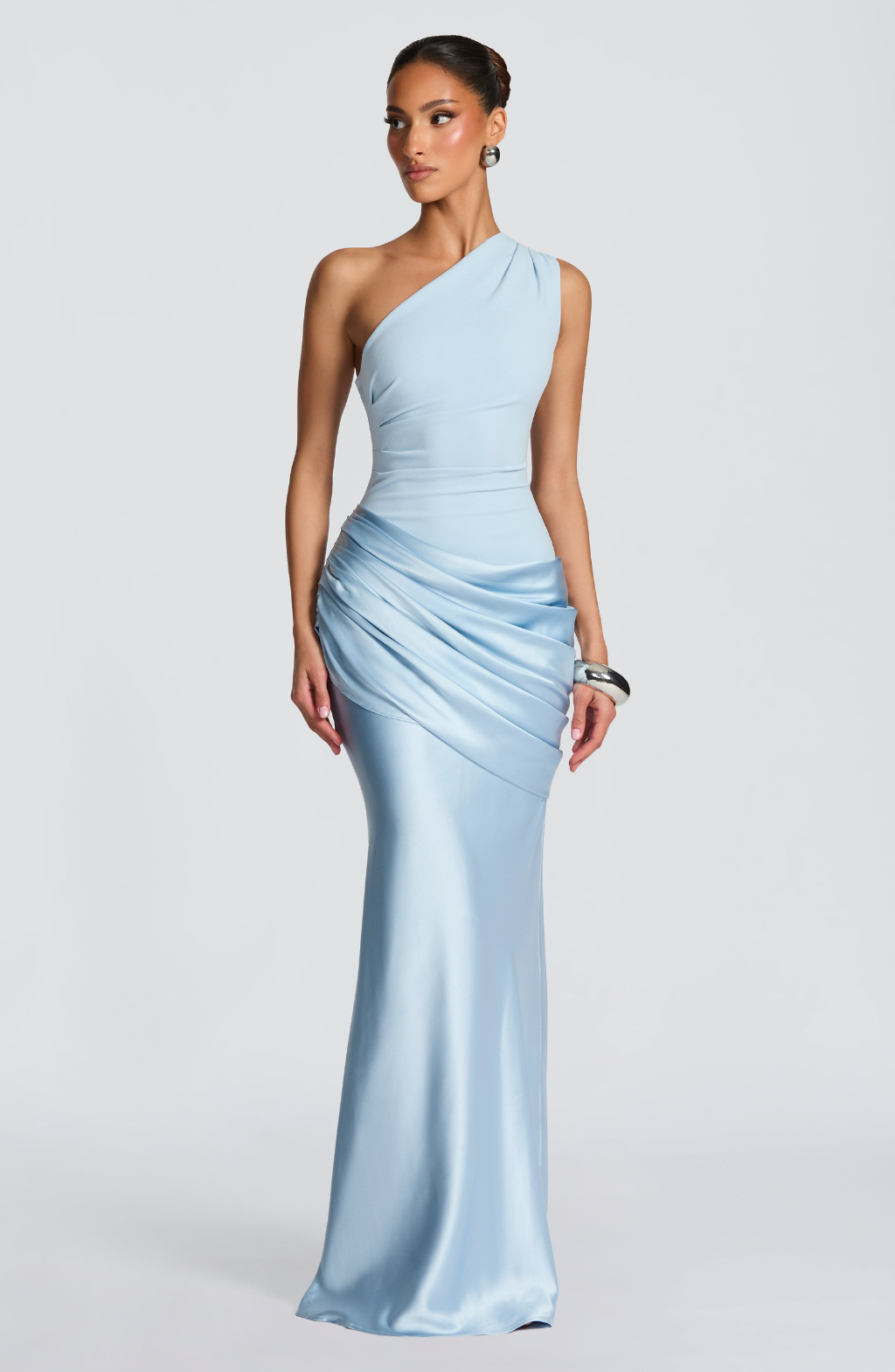 Seraphina • Vestido Maxi de Un Solo Hombro Esculpido
