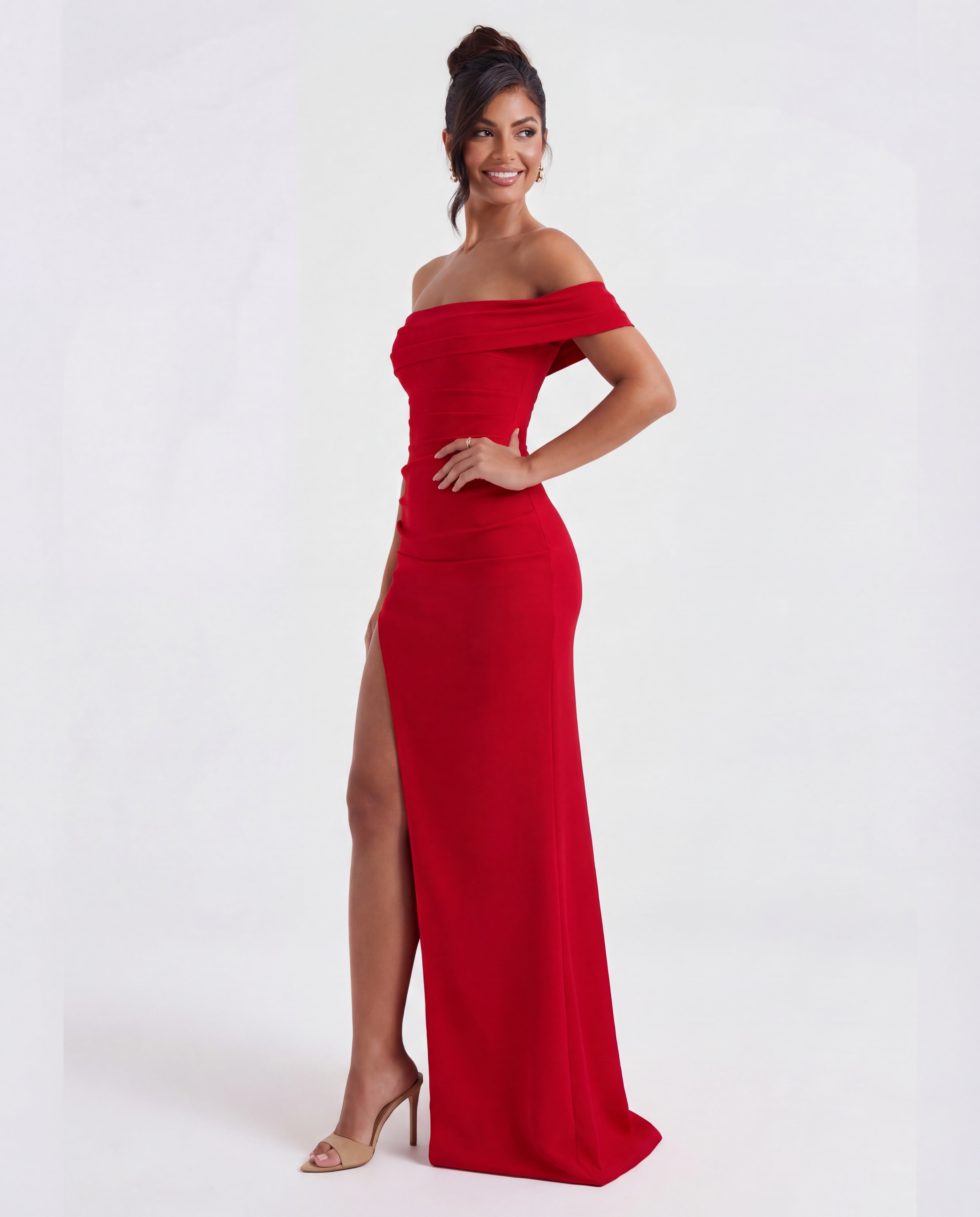 Paloma • Maxi Off-Shoulder Ajustado