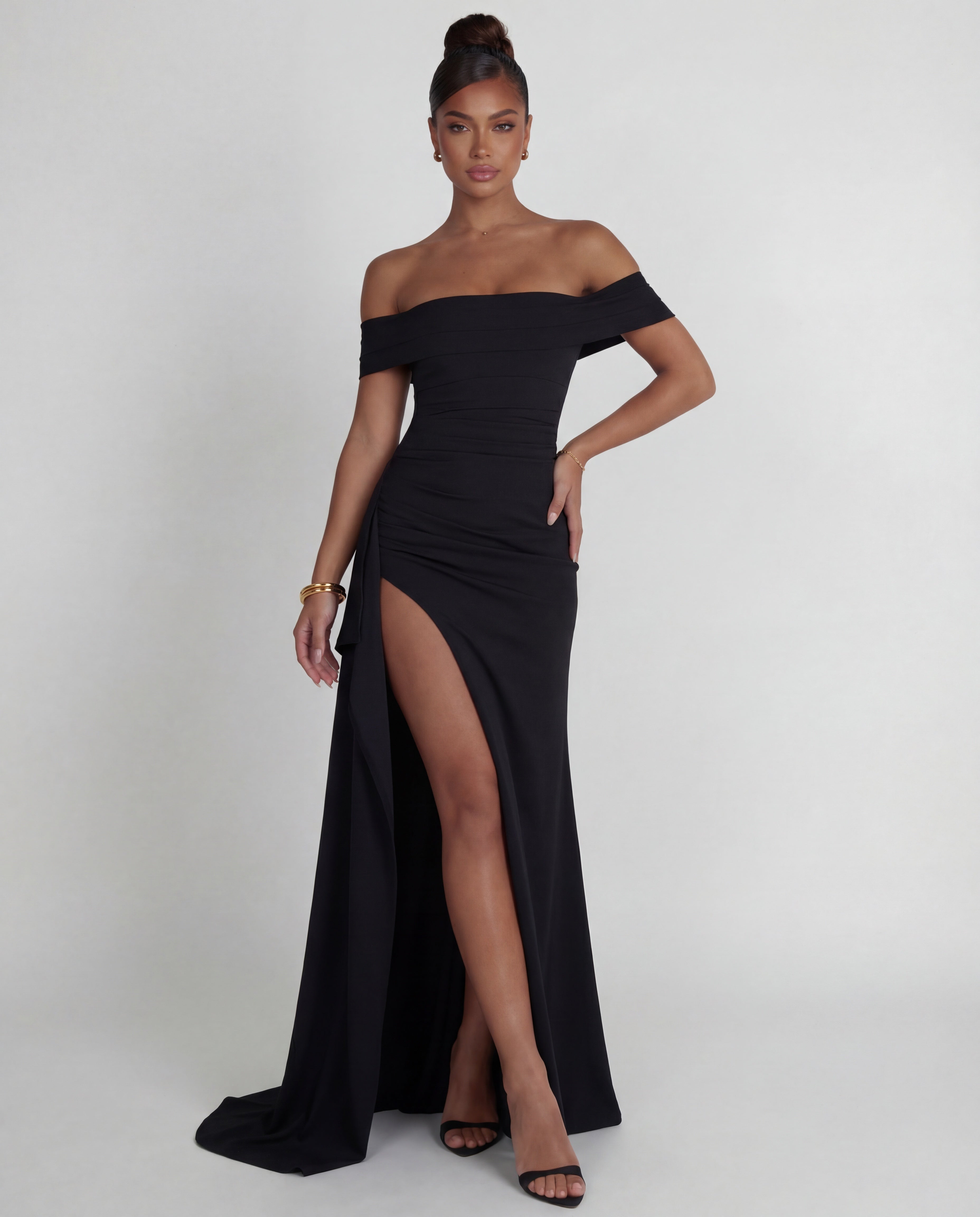 Paloma • Maxi Off-Shoulder Ajustado