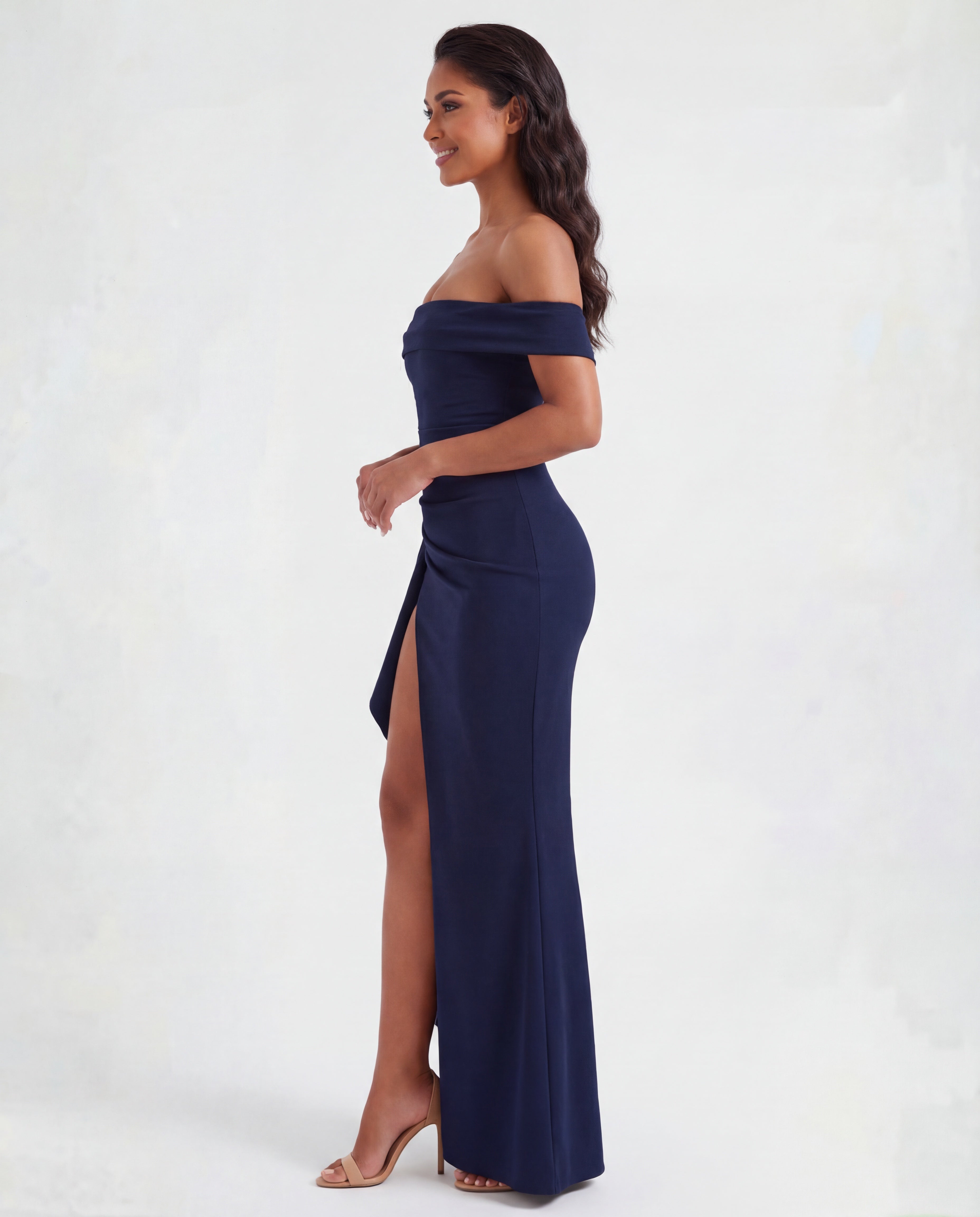 Paloma • Maxi Off-Shoulder Ajustado