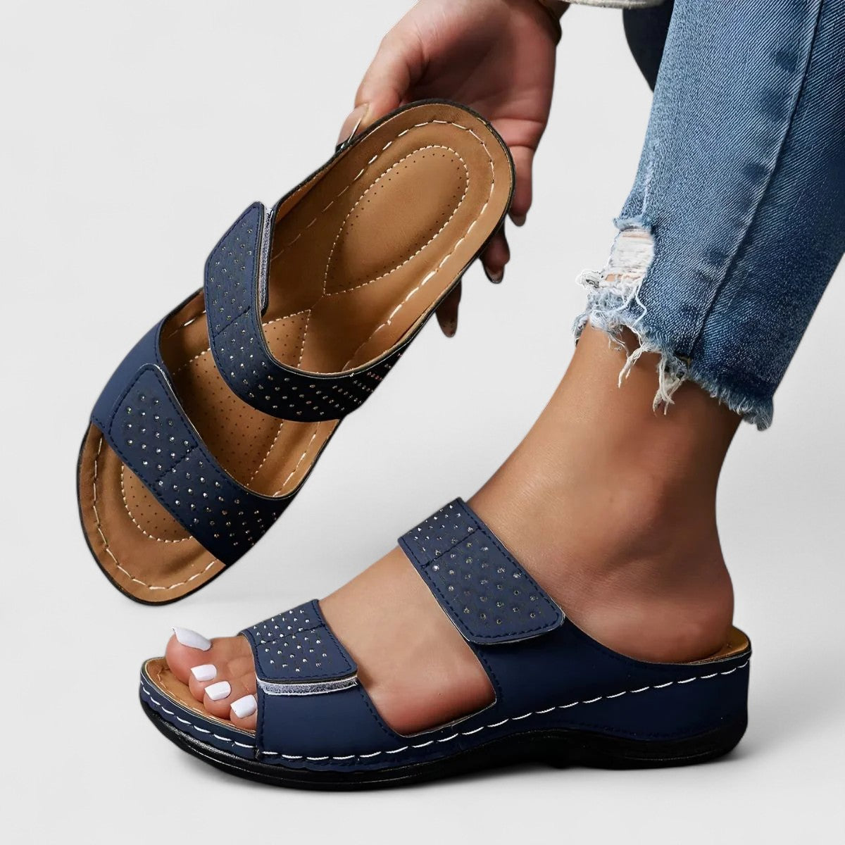 Sandali Ortopedici da Donna | Suola Ammortizzante e Supporto per Postura Naturale
