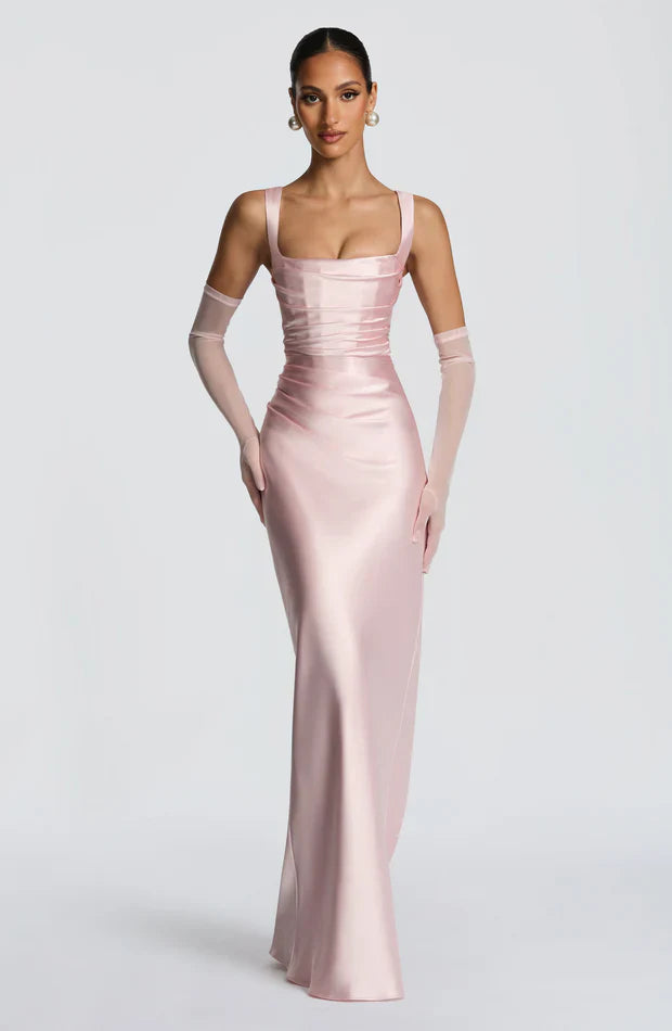 Calanthe • Vestido Satinado Maxi