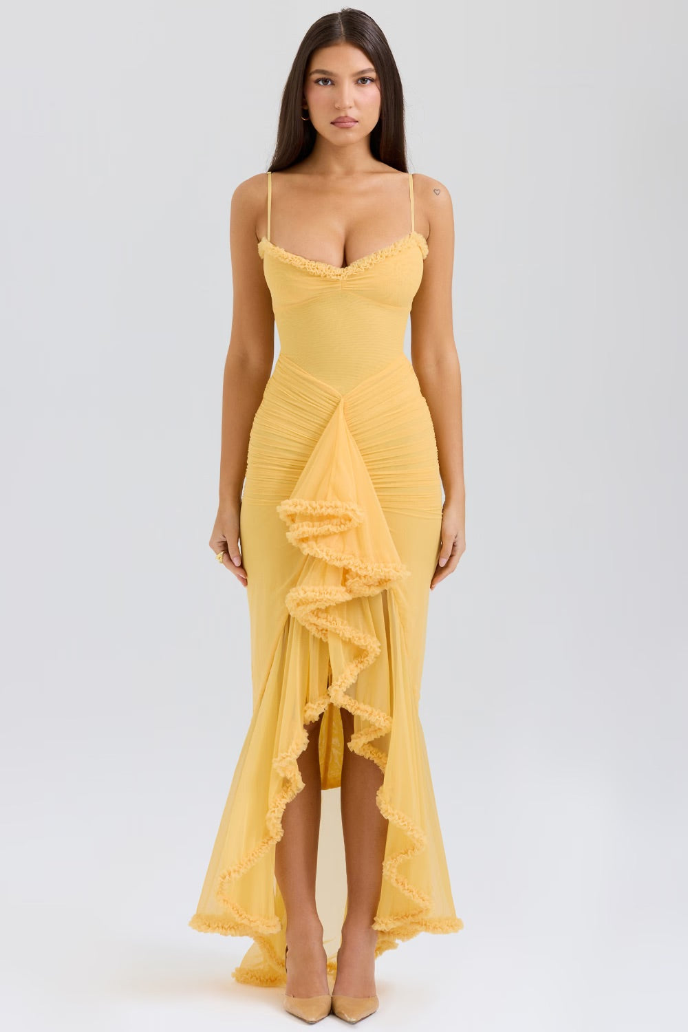 Gabbi • Vestido Maxi con Volantes