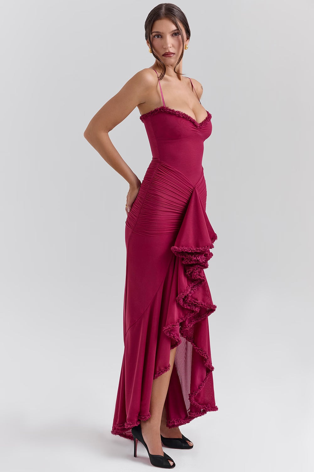 Gabbi • Vestido Maxi con Volantes