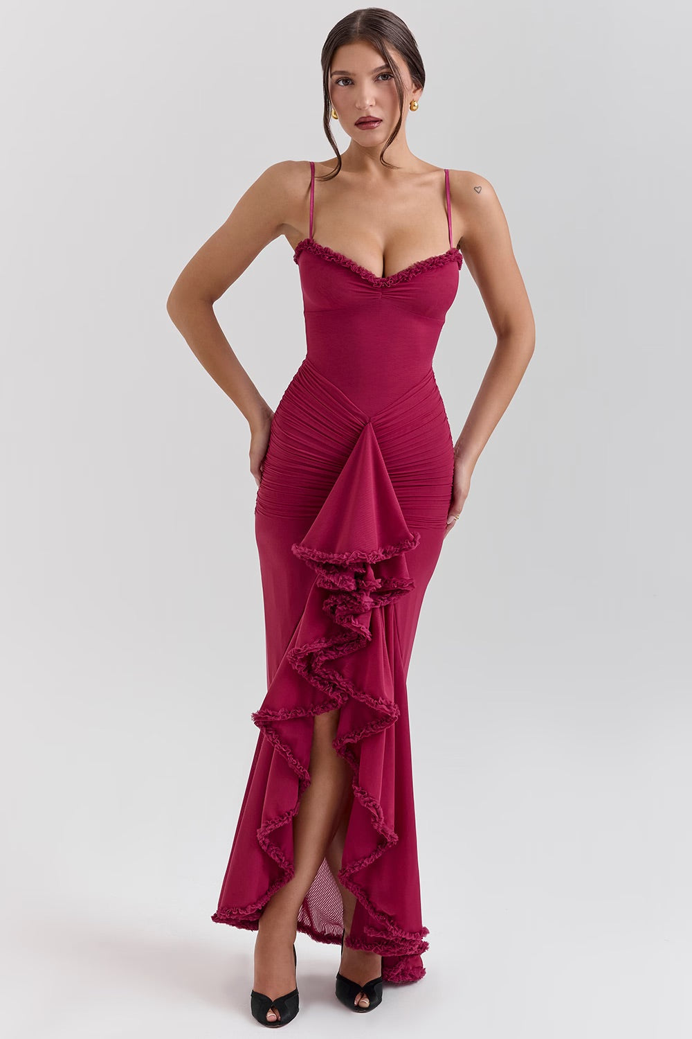 Gabbi • Vestido Maxi con Volantes