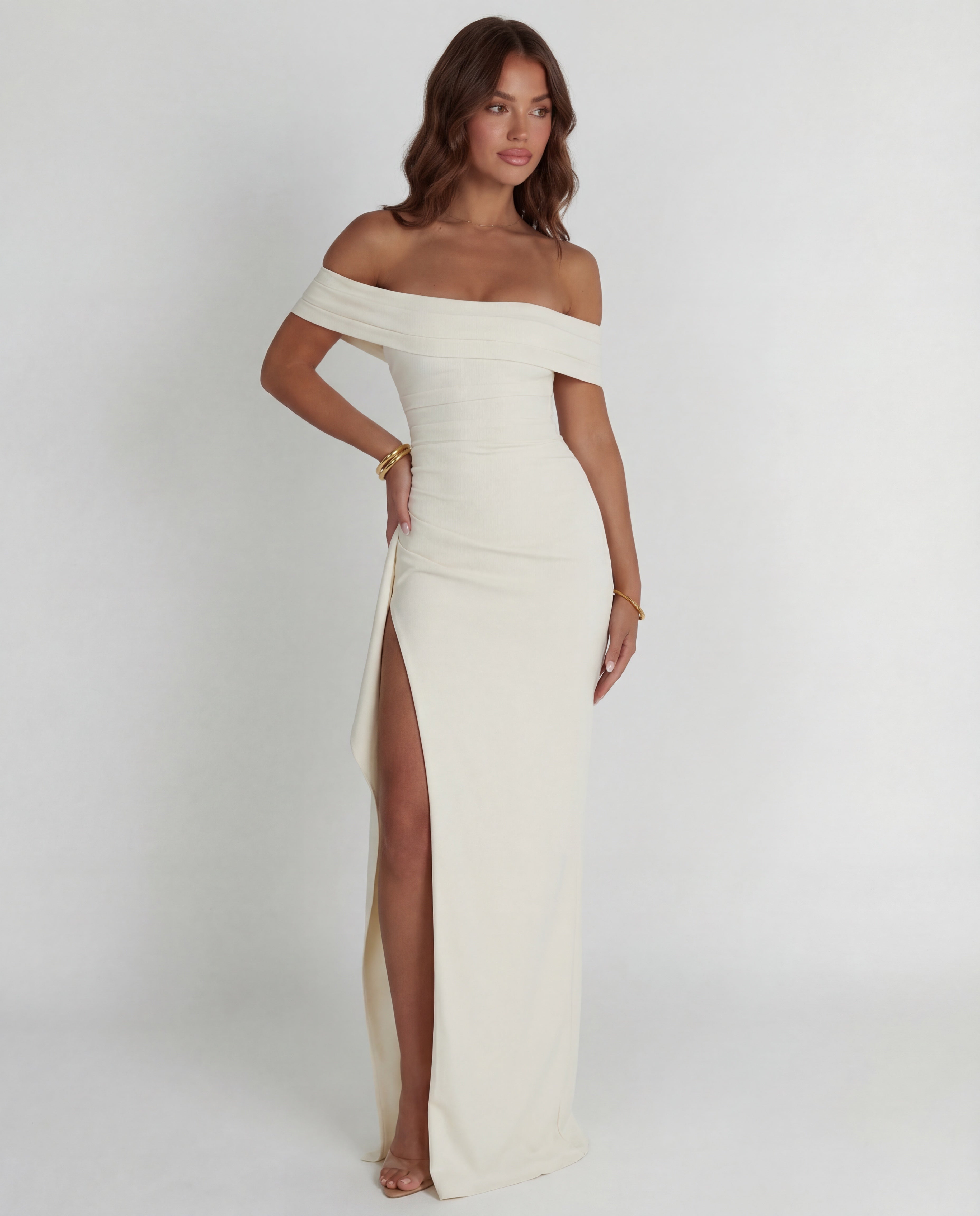 Paloma • Maxi Off-Shoulder Ajustado