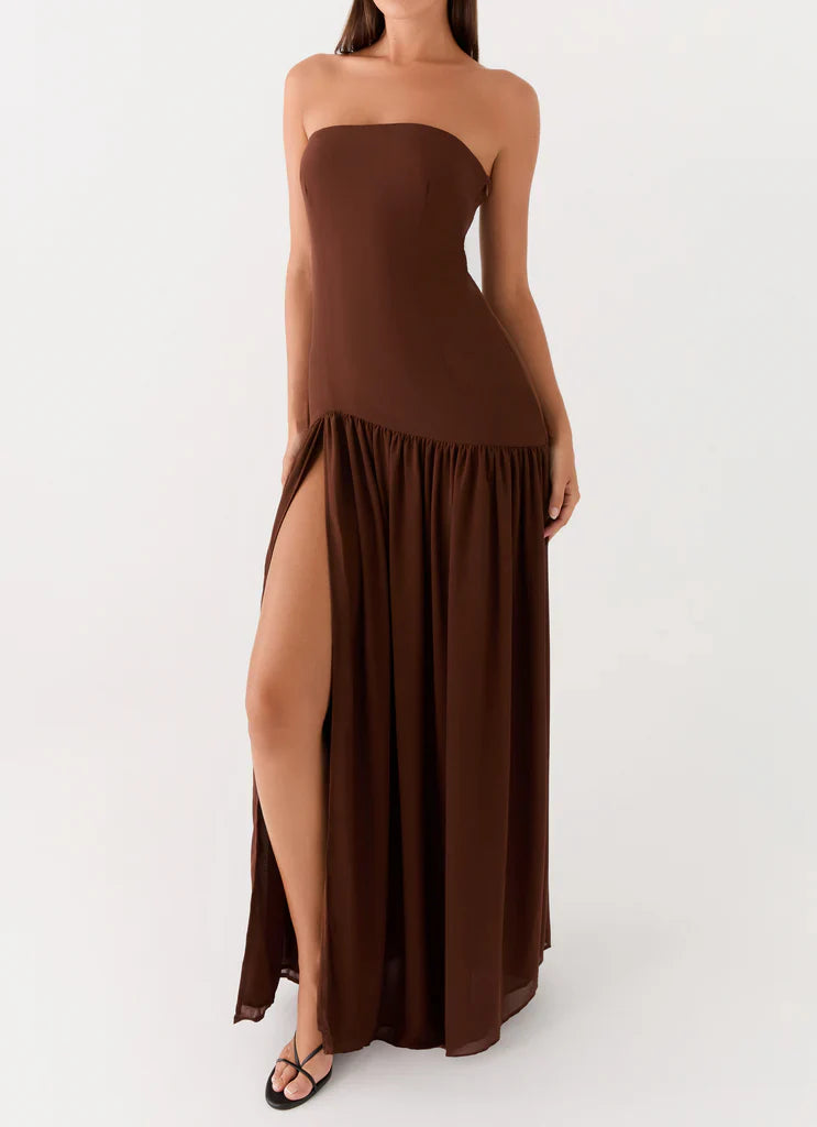 Penélope • Vestido Maxi Sin Tirantes