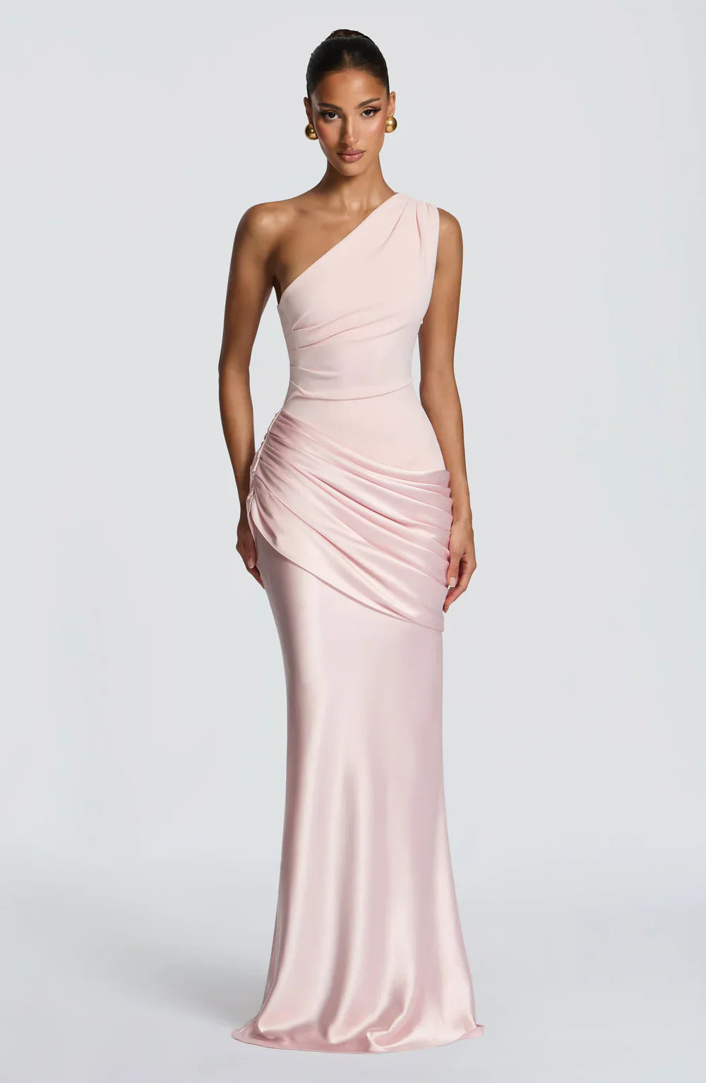 Seraphina • Vestido Maxi de Un Solo Hombro Esculpido